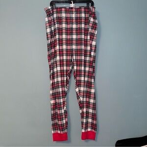 The Place Plaid Unisex Jogger Style Cotton Sleep Pants Size XXL
